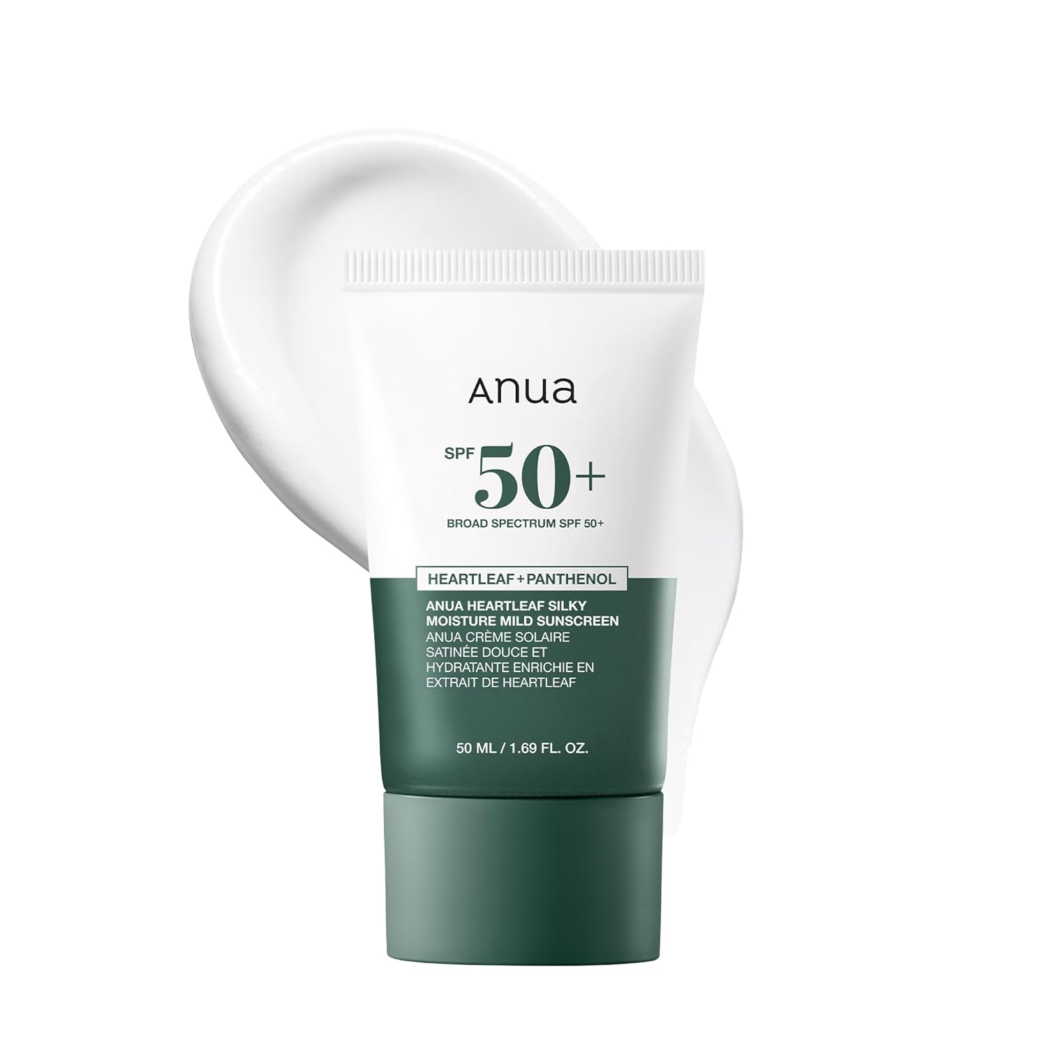 Anua - Heartleaf Silky Moisture Sun Cream SPF 50+ PA++++ 50ml