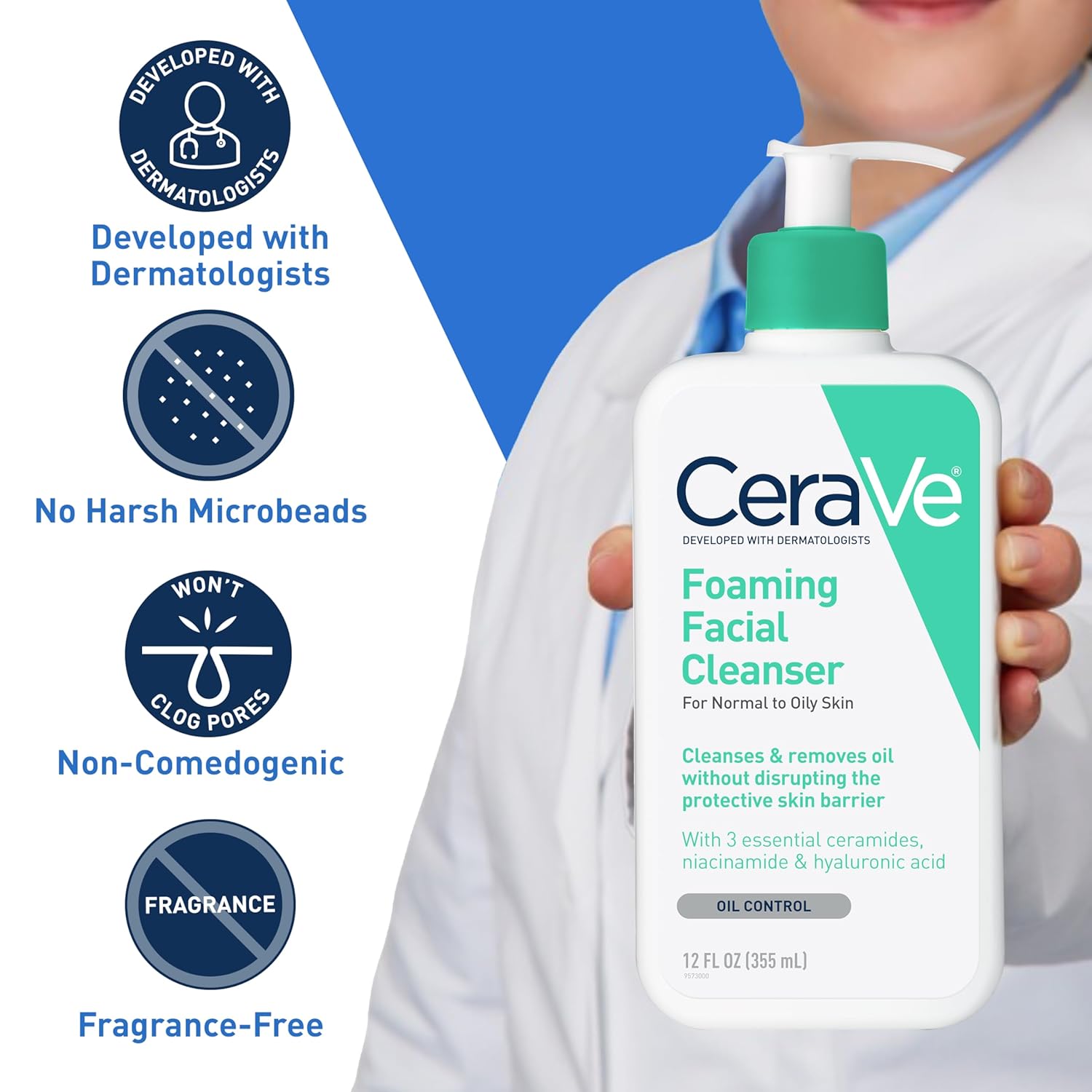 CeraVe Foaming Cleanser for Normal to oily Skin USA