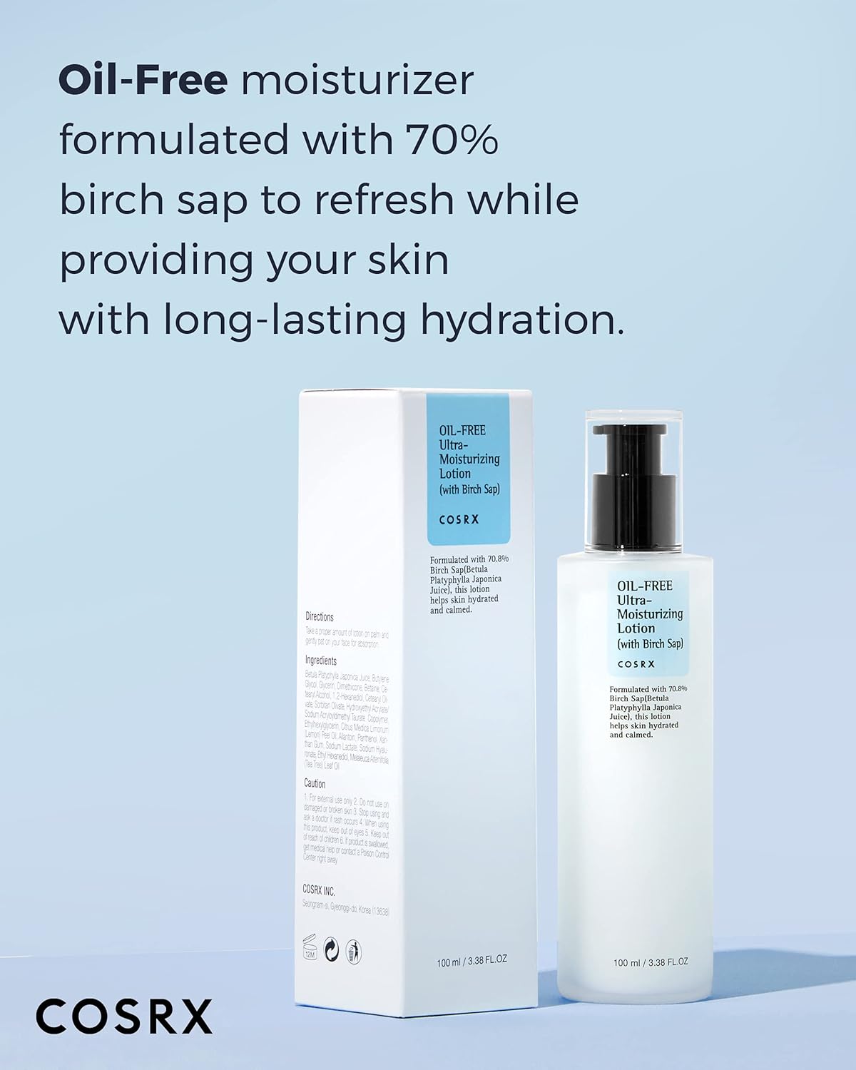 Cosrx Oil Free Ultra Moisturizing Lotion with Birch Sap