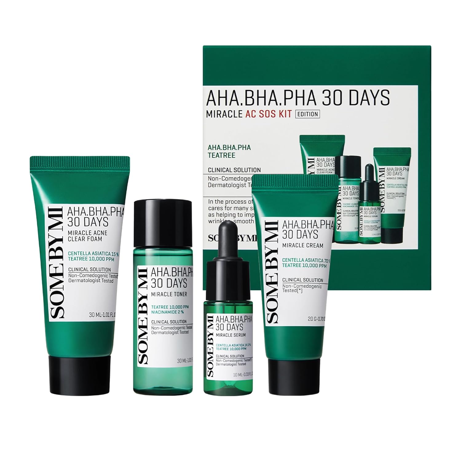 Some By Mi Aha Bha Ph 30 Days Miracle Starter SOS Kit (4items)