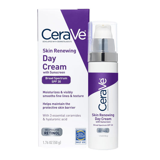 CeraVe Skin Renewing Day Cream WITH BROAD SPECTRUM SPF 30
