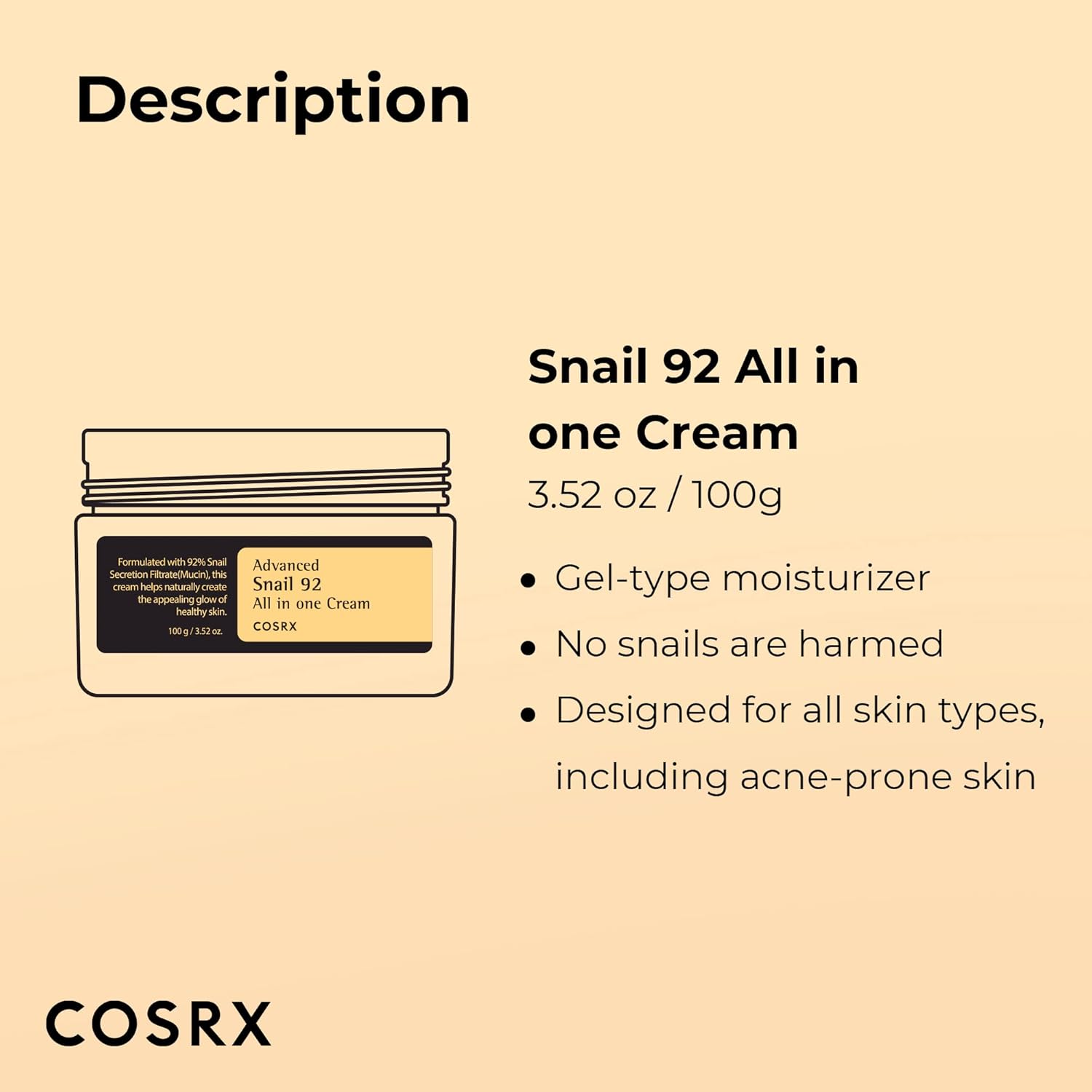Cosrx - Advanced Snail 92 All In One Cream