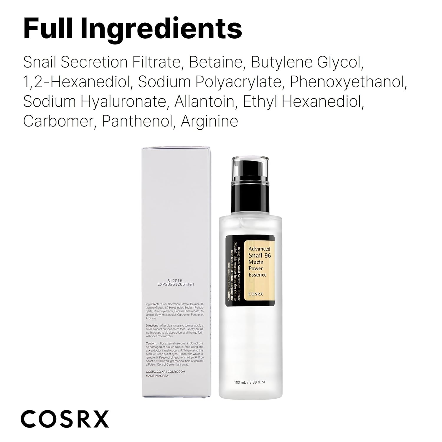 Cosrx - Advanced Snail 96 Mucin Power Essence
