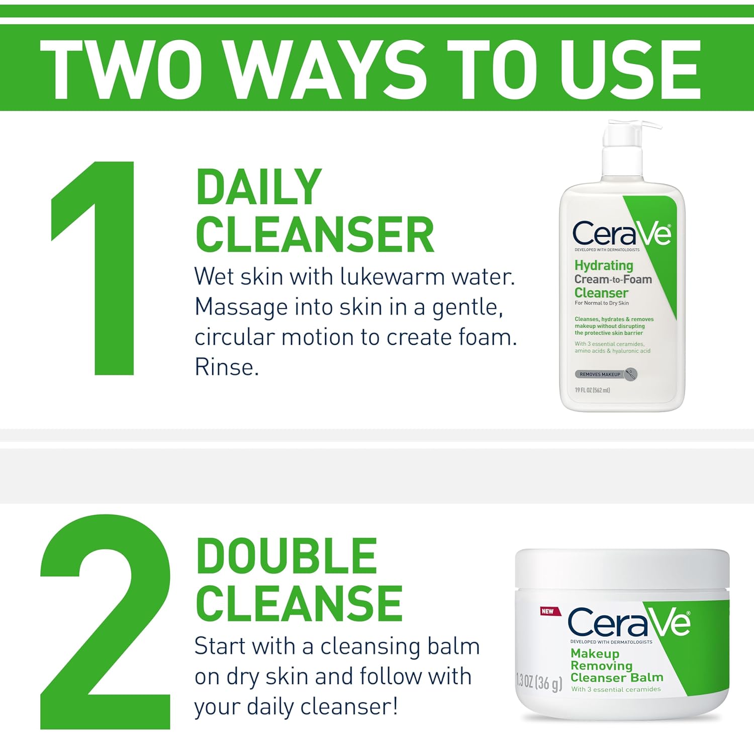 CeraVe Hydrating Cleanser for Normal to Dry Skin USA