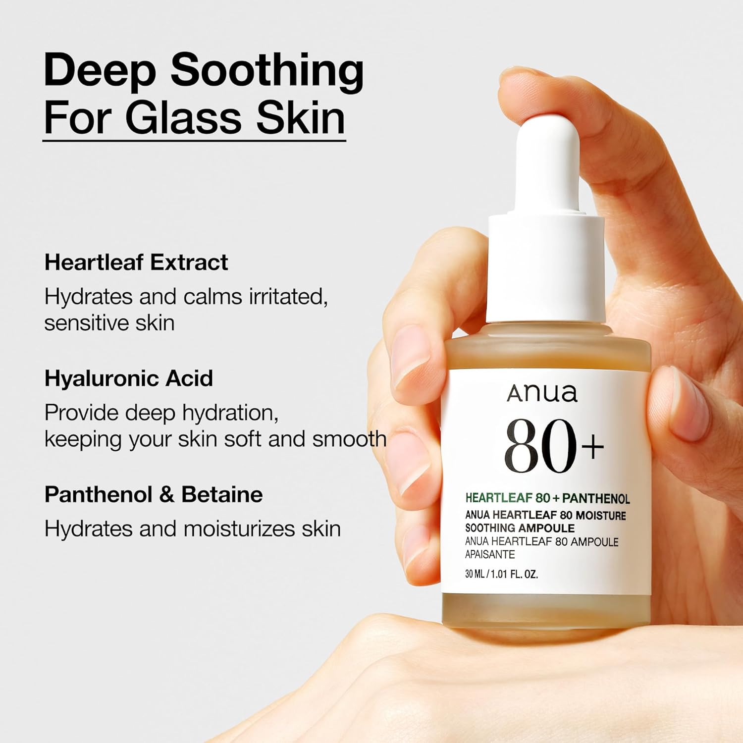 Anua Heartleaf 80% Moisture Soothing Ampoule
