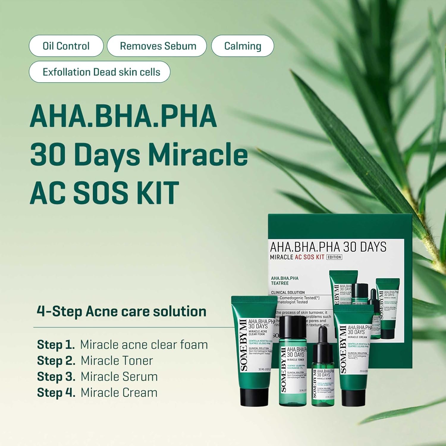 Some By Mi Aha Bha Ph 30 Days Miracle Starter SOS Kit (4items)