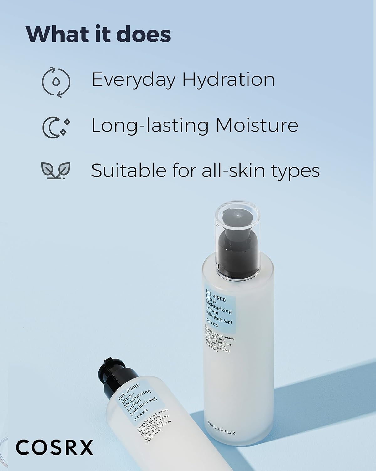 Cosrx Oil Free Ultra Moisturizing Lotion with Birch Sap