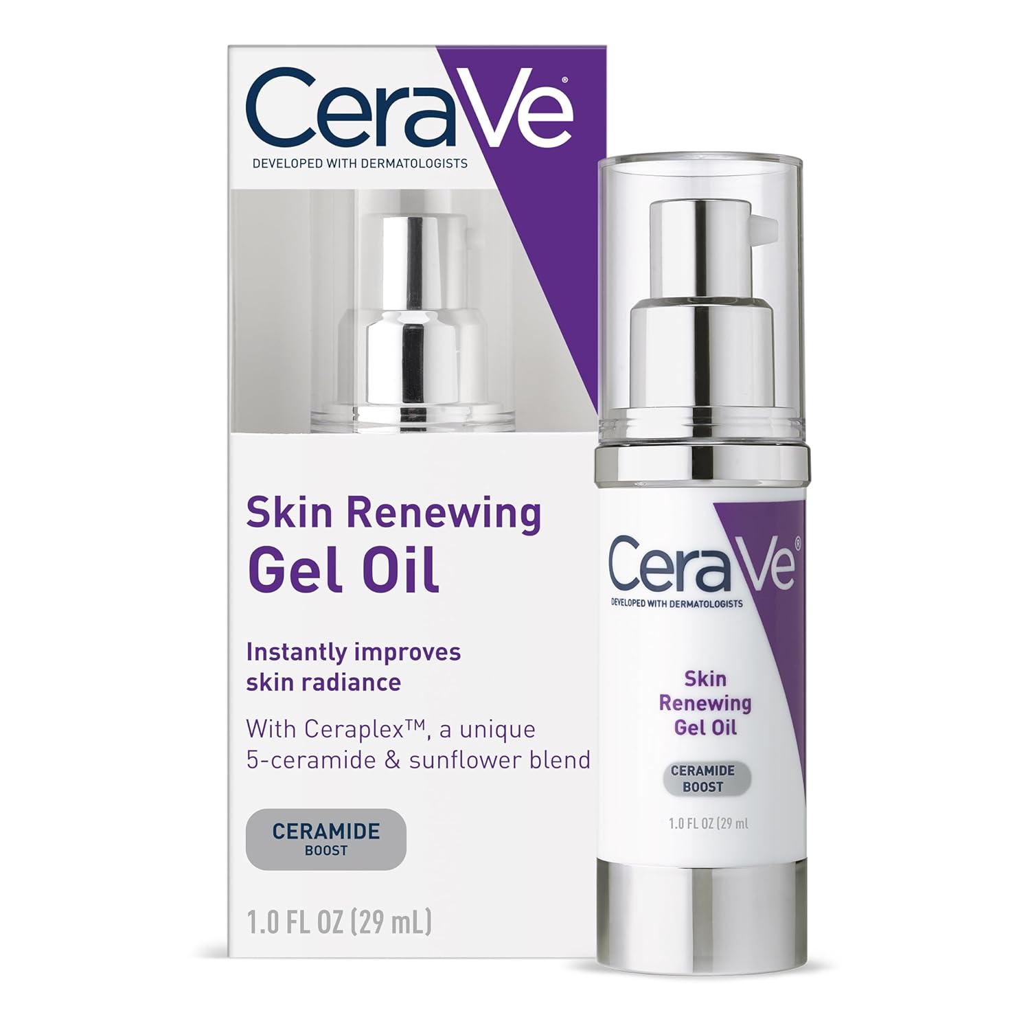 CeraVe Skin Renewing Gel Oil INSTANTLY IMPROVES SKIN RADIANCE