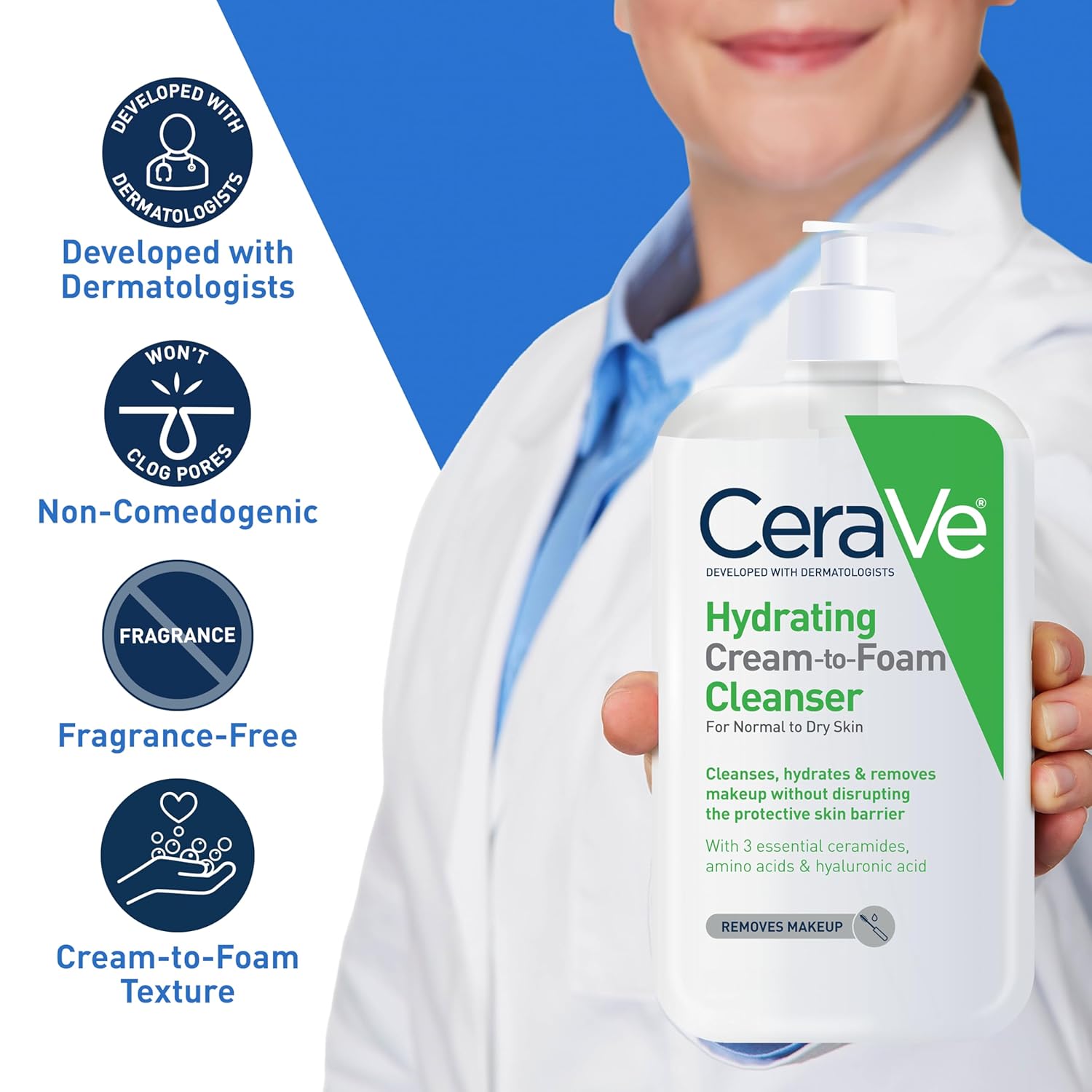 CeraVe Hydrating Cleanser for Normal to Dry Skin USA