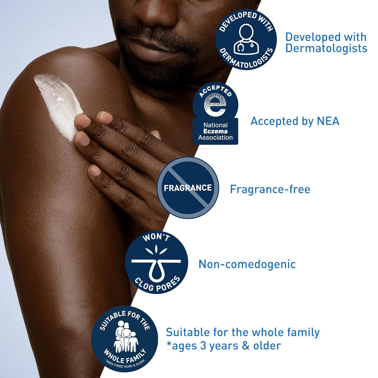 CeraVe Moisturizing Cream, Face Body Moisturizer, Normal to Dry Skin,