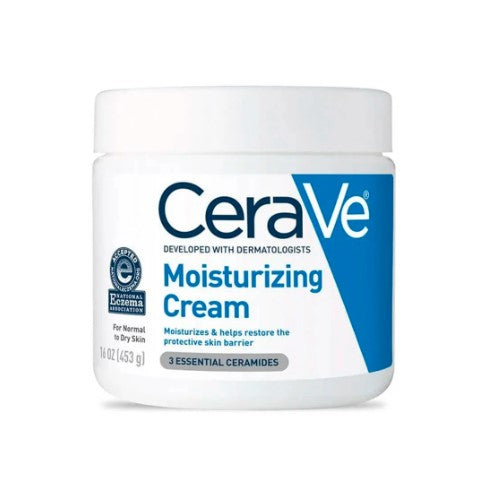 CeraVe Moisturizing Cream, Face Body Moisturizer, Normal to Dry Skin,